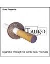 Cigarrillo a traves de moneda 50 cent de € (2 lados) Tango Magic Monedas y dinero