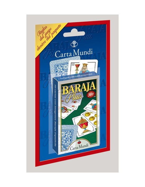 Baraja plus 50 cartas en blister (naipe español) Cartamundi Españolas