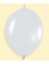 Bolsa de 50 globos sempertex r6 de 15 cm link-o-loon color fashion sólido blanco (005) Sempertex Globos Link o Loon
