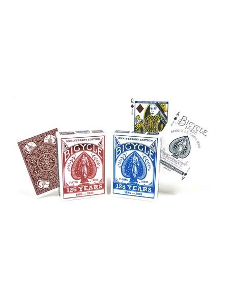 Baraja bicycle 125 aniversario (pack 2 barajas azul y roja) US Playing Card Co. Póquer