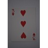 Baraja bicycle 52 cartas iguales dorso rojo tres de corazones US Playing Card Co. Bicycle Poker 52 iguales Rojo