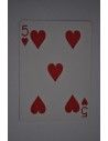 Baraja bicycle 52 cartas iguales dorso rojo cinco de corazones US Playing Card Co. Cartomagia