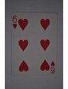Baraja bicycle 52 cartas iguales dorso rojo seis de corazones US Playing Card Co. Cartomagia