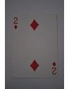 Baraja bicycle 52 cartas iguales dorso rojo dos de diamantes US Playing Card Co. Cartomagia