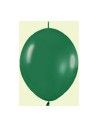 Bolsa de 50 globos sempertex r6 de 15 cm link-o-loon color fashion sólido verde selva (032) Sempertex Globos Link o Loon