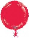 Globo de foil metálico con forma de círculo color rojo de 45 cm Anagram Globos Foil sólidos