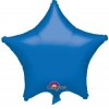 Globo de foil metálico con forma de estrella color azul de 48 cm Anagram Globos Foil sólidos