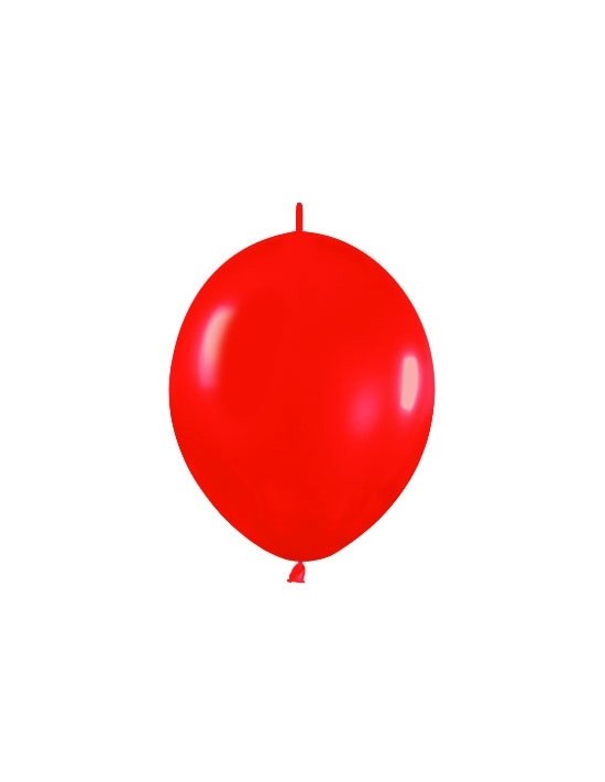 Bolsa de 25 globos sempertex r12 de 30 cm link-o-loon color metal rojo (515) Sempertex Globos Link o Loon