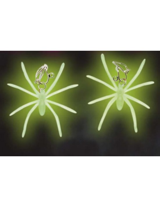 Pendientes araña fluorescentes verdes Widmann Bisutería