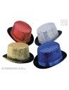 Sombrero elegante con lentejuelas plateado Widmann Sombreros