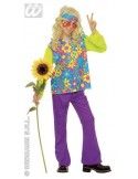 Disfraz de hippie con lazo talla 8-10 años Widmann Disfraz de niño