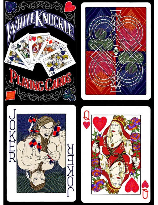 Baraja white knuckle US Playing Card Co. Póquer