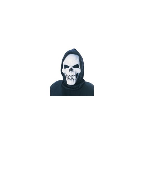 Máscara de esqueleto con capucha Rubies Máscaras y Caretas