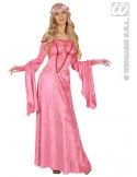 Disfraz dama medieval rosa adulto talla m Widmann Disfraz de mujer
