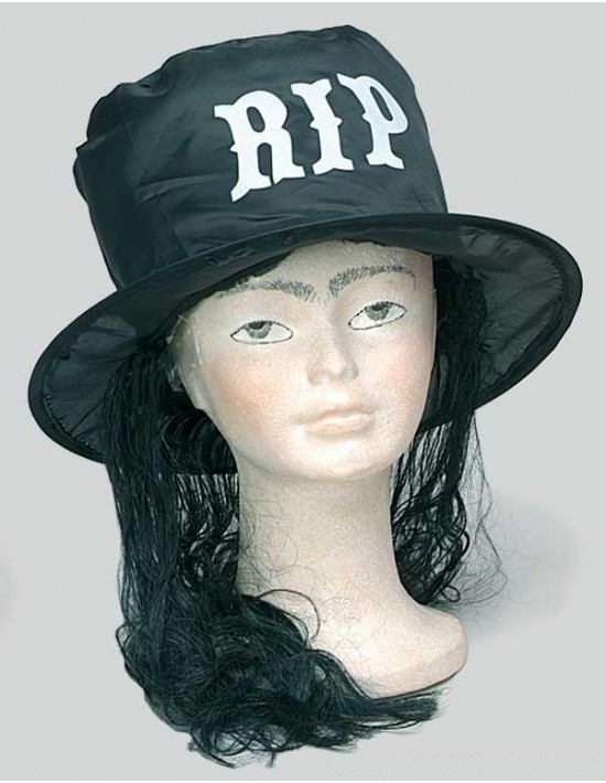 Peluca sombrero r.i.p. con pelo S. romá Sombreros