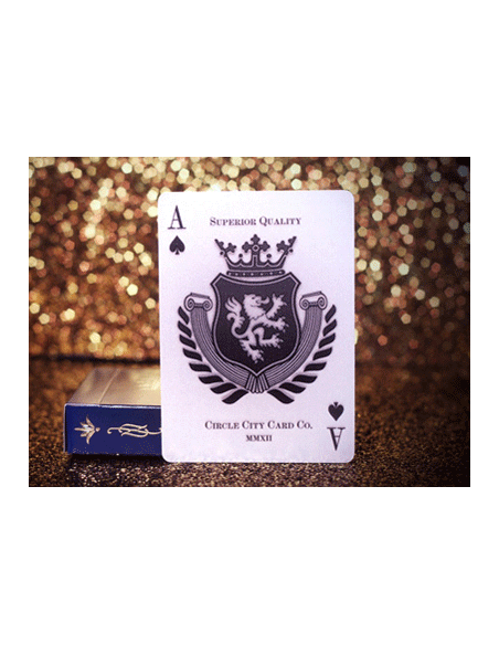 Baraja heraldry dorso azul US Playing Card Co. Póquer