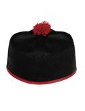 Sombrero monaguillo negro-rojo Disfraces FCR Sombreros