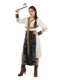 Disfraz de vikinga talla única Disfraces FCR Para Mujer