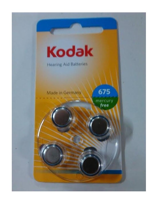 Pila de botón audífono kodak pr 44 675 (blíster de 4) Kodak Electrónica