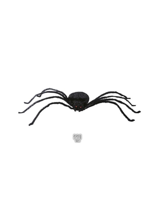 Araña gigante moldeable 220 cm Widmann Decoración