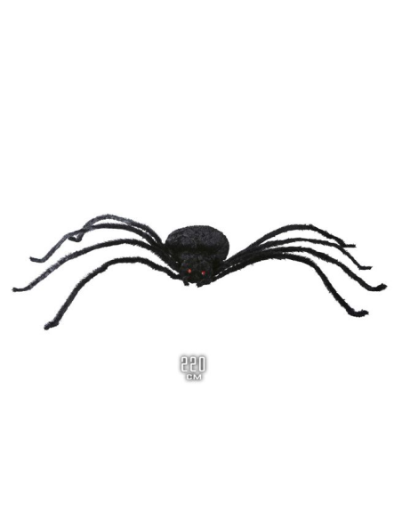 Araña gigante moldeable 220 cm Widmann Decoración