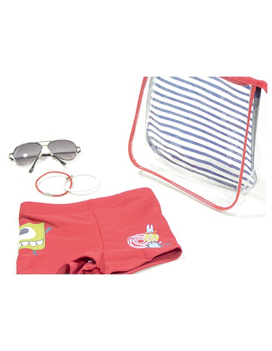 Bolsa verano niño culotte+pulseras+gafas de sol monstruitos talla 3 Inca Ropa y complementos