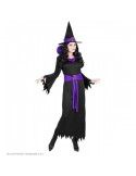 Disfraz bruja negra y violeta talla m Widmann Para Mujer