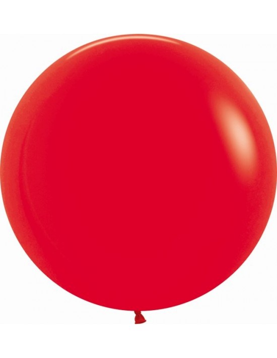 Bolsa de 10 globos sempertex r24 60cm color fashion rojo (015) Sempertex Globos Redondos