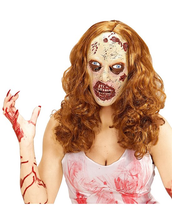 Máscara zombie con peluca Widmann Máscaras y Caretas