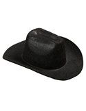 Mini sombrero de cowboy negro