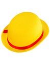 Sombrero de colores con lazo color amarillo