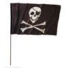 Bandera pirata (120 x 70 cm) con palo (140 cm)