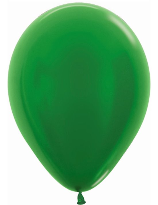 Bolsa de 100 globos sempertex r5 de 13 cm color metal verde (530) Sempertex Globos Redondos