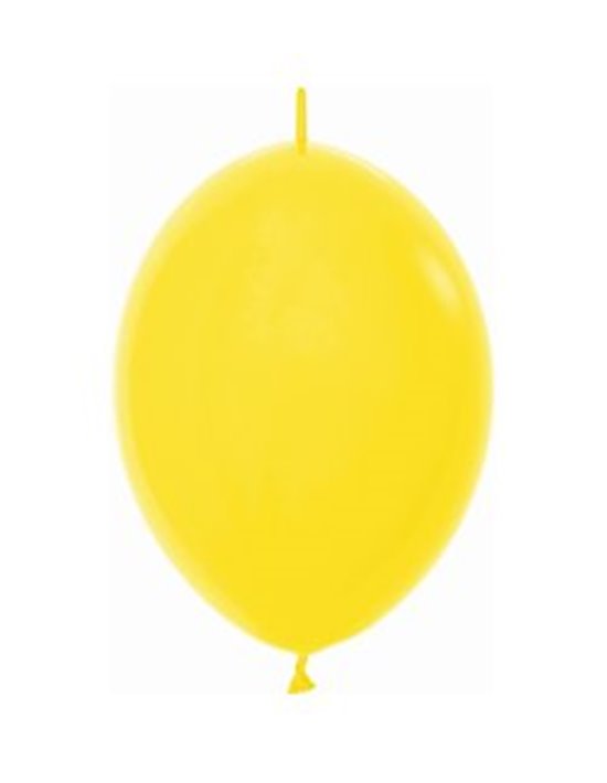 Bolsa de 25 globos sempertex r12 de 30 cm link-o-loon color fashion sólido amarillo (020) Sempertex Globos Link o Loon